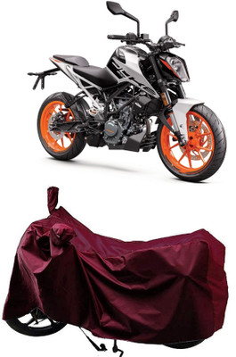 Autoprime Two Wheeler Cover for KTM(Duke 200, Maroon)