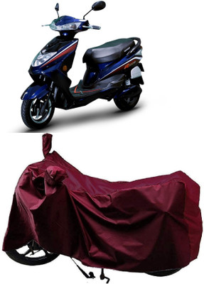 ANTOFY Two Wheeler Cover for Okinawa(Ridge Plus, Maroon)