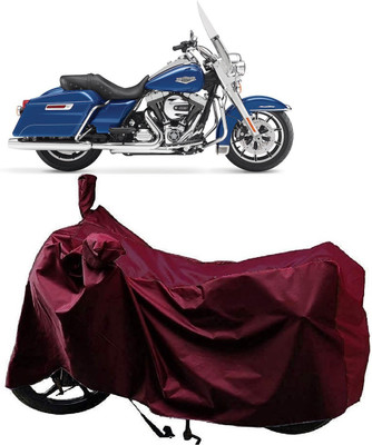 AutoKick Two Wheeler Cover for Harley Davidson(Road King, Maroon)
