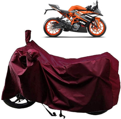 Autoprime Two Wheeler Cover for KTM(RC 200 BS6, Maroon)