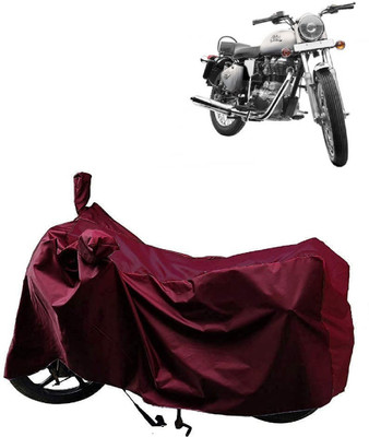 AutoFave Two Wheeler Cover for Royal Enfield(Bullet 350, Maroon)