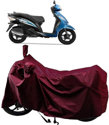 AutoKick Two Wheeler Cover for TVS(Wego, Maroon)