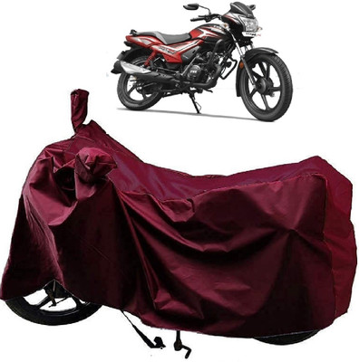 ANTOFY Two Wheeler Cover for TVS(Star City Plus, Maroon)