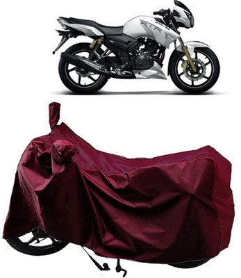 AutoKick Two Wheeler Cover for TVS(Apache RTR 180, Maroon)