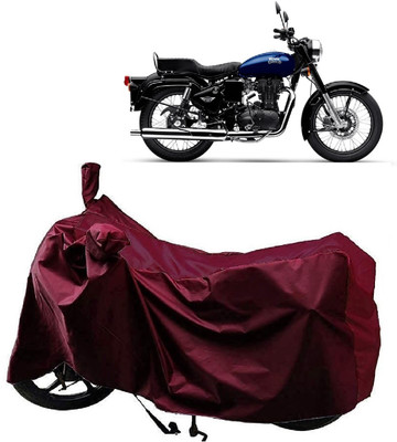 AutoFave Two Wheeler Cover for Royal Enfield(Bullet 350 New, Maroon)