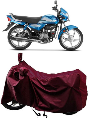 Autoprime Two Wheeler Cover for Hero(CD deluxe, Maroon)