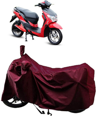 AutoKick Two Wheeler Cover for Hero(Electric Dash, Maroon)