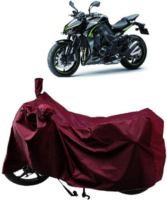 AutoFave Two Wheeler Cover for Kawasaki(Z1000, Maroon)
