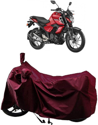 AutoFave Two Wheeler Cover for Yamaha(FZS-FI V3 BS6, Maroon)