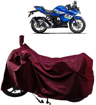 Autoprime Two Wheeler Cover for Suzuki(Gixxer, Maroon)