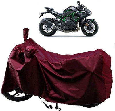 AutoFave Two Wheeler Cover for Kawasaki(ZH2, Maroon)