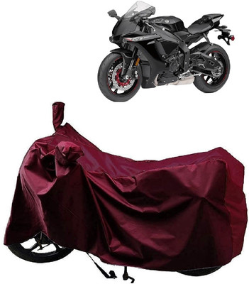 AutoFave Two Wheeler Cover for Yamaha(YZF-R1, Maroon)