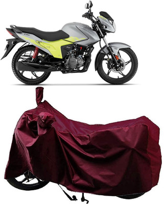 AutoFave Two Wheeler Cover for Hero(Glamour Blaze, Maroon)
