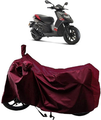 AutoFave Two Wheeler Cover for Aprilia(SR 125, Maroon)