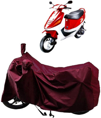 AutoFave Two Wheeler Cover for Kinetic(Zing, Maroon)