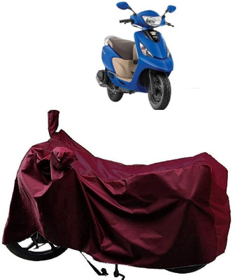 Autoprime Two Wheeler Cover for TVS(Zest 110, Maroon)