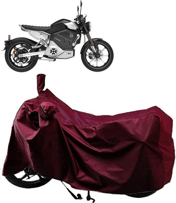 AutoKick Two Wheeler Cover for Revolt(RV Cafe Racer, Maroon)