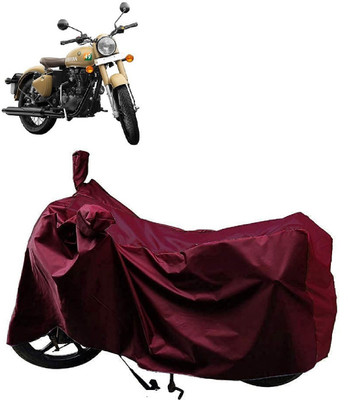 Autoprime Two Wheeler Cover for Royal Enfield(Classic 350 Signals, Maroon)