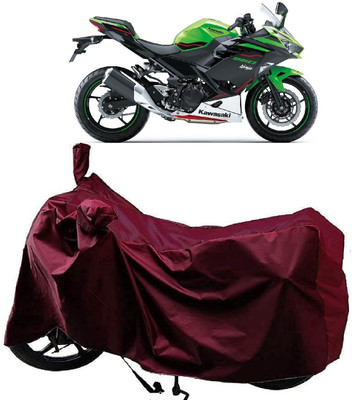 ANTOFY Two Wheeler Cover for Kawasaki(Ninja 250, Maroon)