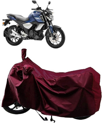 AutoFave Two Wheeler Cover for Yamaha(FZS-FI, Maroon)