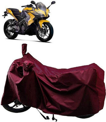 AutoFave Two Wheeler Cover for Bajaj(Pulsar SS400 BS6, Maroon)
