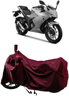ANTOFY Two Wheeler Cover for Suzuki(Gixxer 250, Maroon)