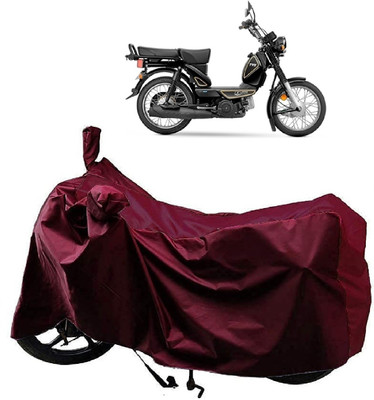 AutoFave Two Wheeler Cover for TVS(Heavy Duty Super XL, Maroon)