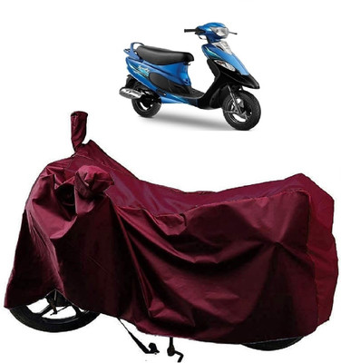 AutoFave Two Wheeler Cover for TVS(Scooty Pep+, Maroon)