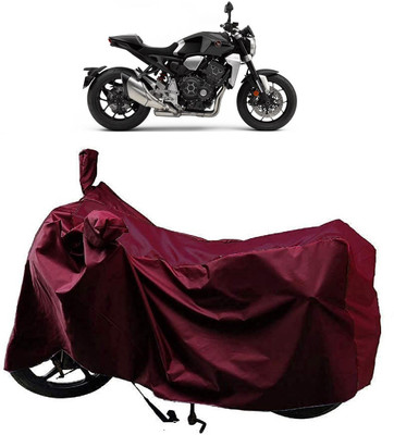 AutoFave Two Wheeler Cover for Honda(CB1000R Plus, Maroon)