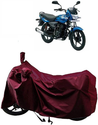 AutoKick Two Wheeler Cover for Bajaj(Platina 125, Maroon)