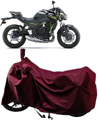 Autoprime Two Wheeler Cover for Kawasaki(Z650 BS6, Maroon)
