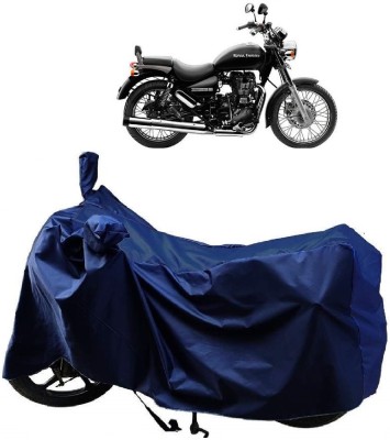 AutoFave Two Wheeler Cover for Royal Enfield(Thunderbird 500, Blue)