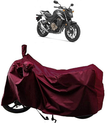 ANTOFY Two Wheeler Cover for Honda(CB 500, Maroon)
