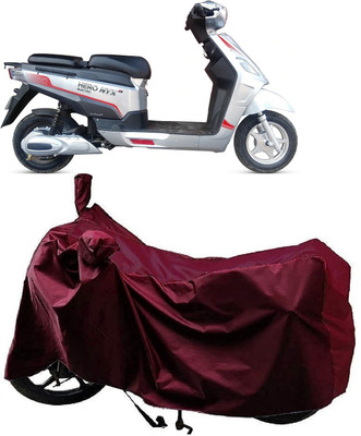 Autoprime Two Wheeler Cover for Hero(Electric NYX e5 BS6, Maroon)