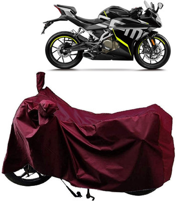 AutoFave Two Wheeler Cover for CFMoto(250SR, Maroon)