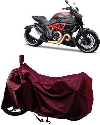 ANTOFY Two Wheeler Cover for Ducati(Diavel, Maroon)