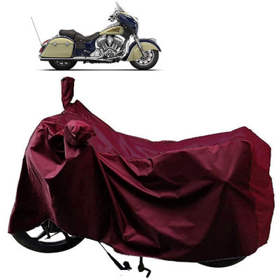 AutoFave Two Wheeler Cover for Indian(Chieftain, Maroon)