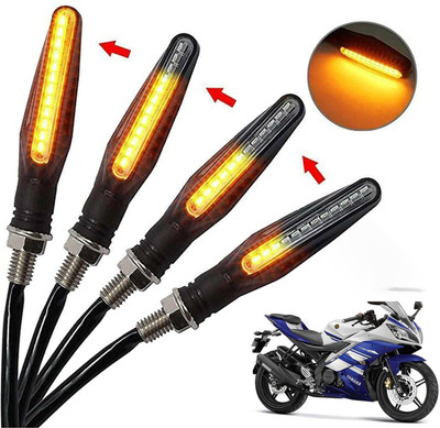 Generox Front, Rear, Side LED Indicator Light for Yamaha YZF R15 S(Amber)
