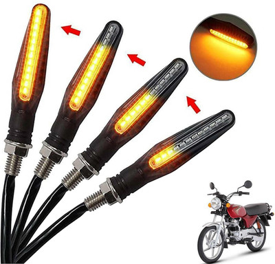 Generox Front, Rear, Side LED Indicator Light for Bajaj Boxer(Amber)