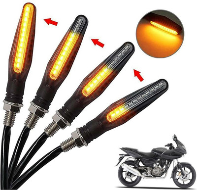 Generox Front, Rear, Side LED Indicator Light for Bajaj Pulsar 220 DTS-i(Amber)