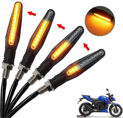 Generox Front, Rear, Side LED Indicator Light for TVS Apache 220(Amber)