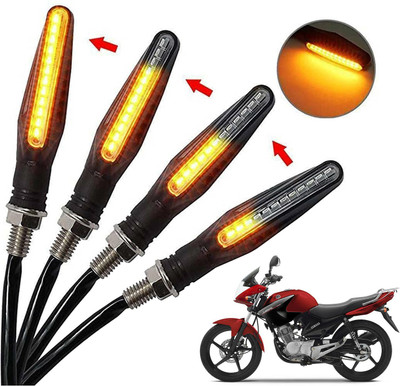 Generox Front, Rear, Side LED Indicator Light for Yamaha YBR(Amber)