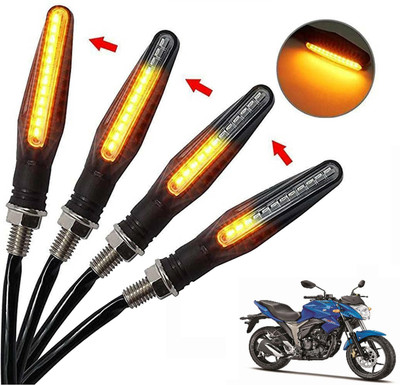 Generox Front, Rear, Side LED Indicator Light for Suzuki Gixxer(Amber)