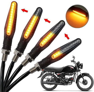 Generox Front, Rear, Side LED Indicator Light for Hero HF-Dawn(Amber)