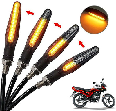 Generox Front, Rear, Side LED Indicator Light for Hero Passion(Amber)