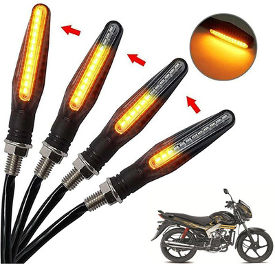 Generox Front, Rear, Side LED Indicator Light for Mahindra Centuro(Amber)