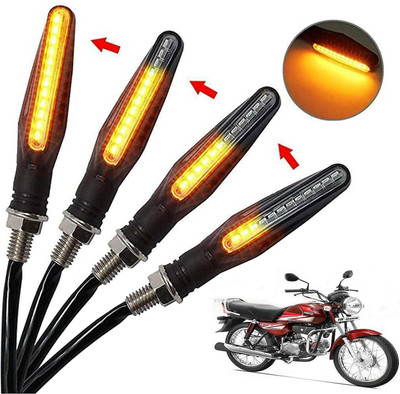 Generox Front, Rear, Side LED Indicator Light for Hero HF Dawn(Amber)