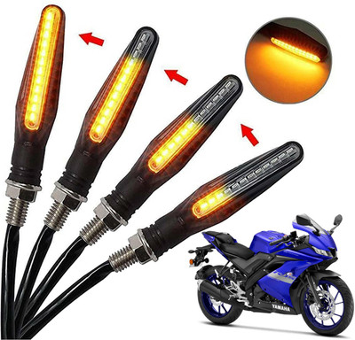 Generox Front, Rear, Side LED Indicator Light for Yamaha YZF R15(Amber)