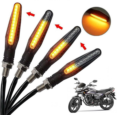 Generox Front, Rear, Side LED Indicator Light for Honda CB Shine(Amber)