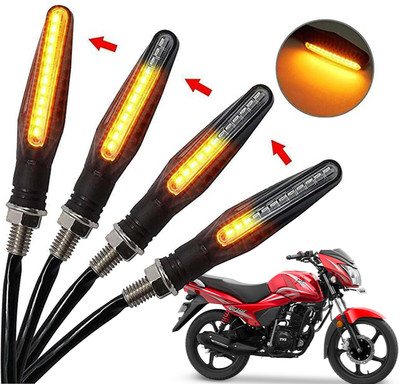 Generox Front, Rear, Side LED Indicator Light for TVS Victor(Amber)